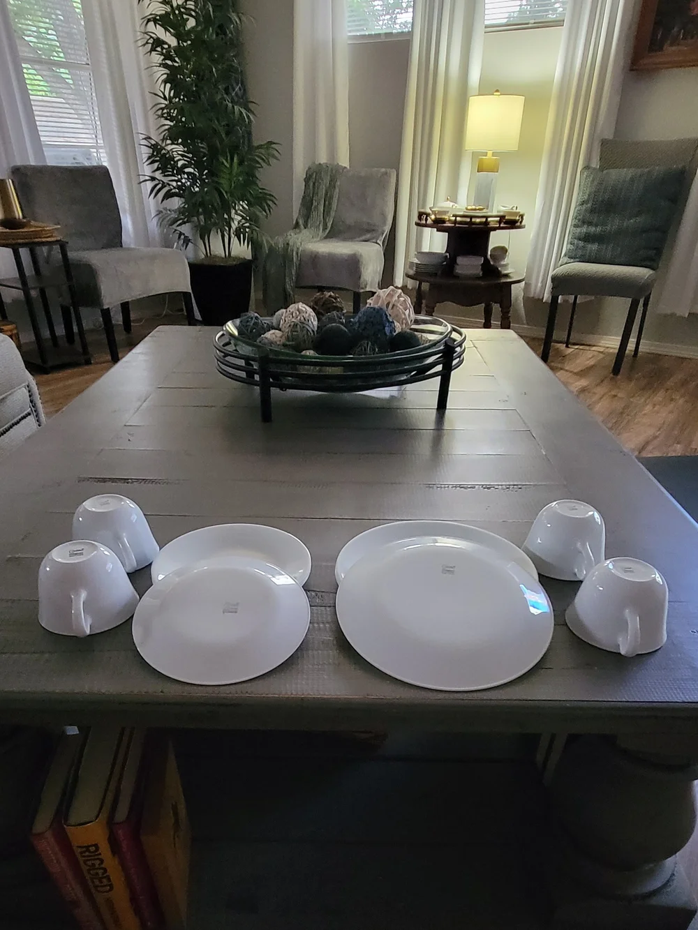 12pc Corelle Bright White Dinnerware Set - 4 Cups, 4 Plates 6.5